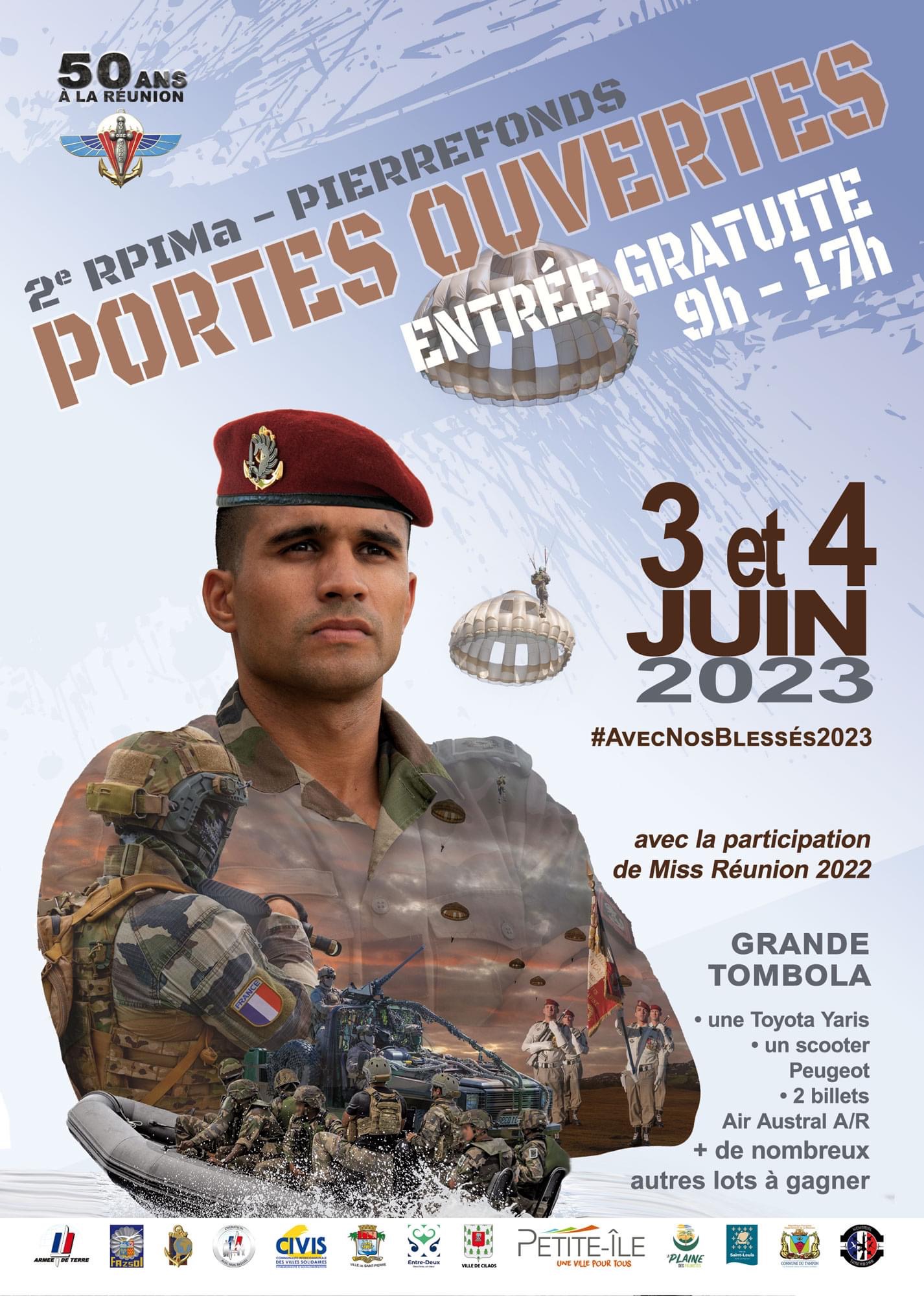  Le 2e RPIMA vous ouvre ses portes pour ses 50 ans à La Réunion