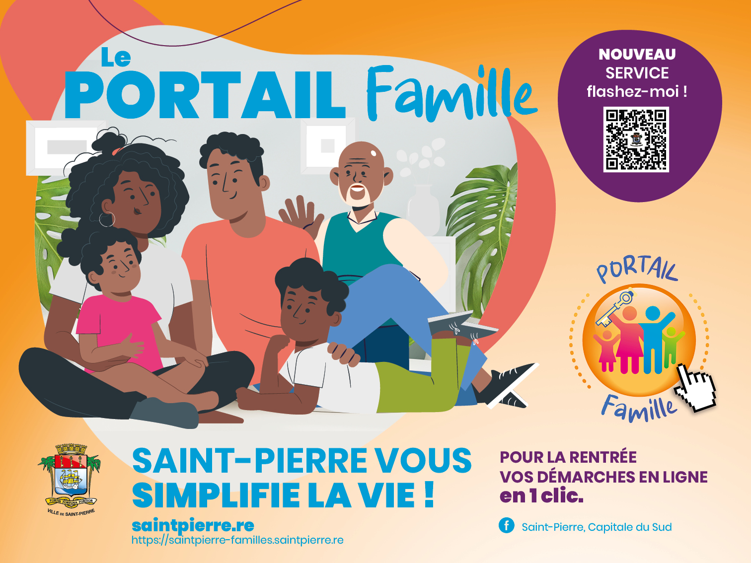 Saint-Pierre lance son PORTAIL FAMILLE