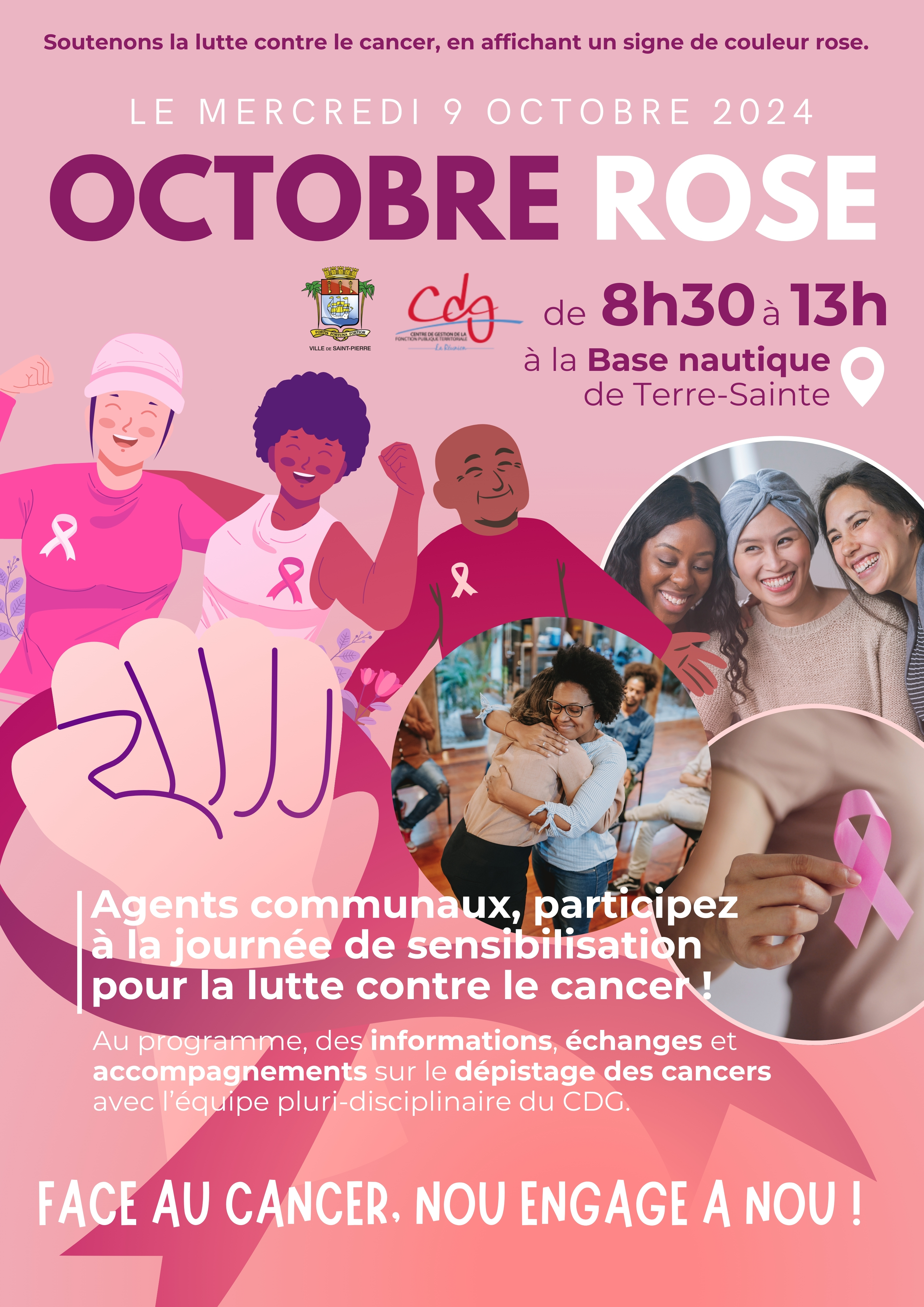 Octobre rose par les agents