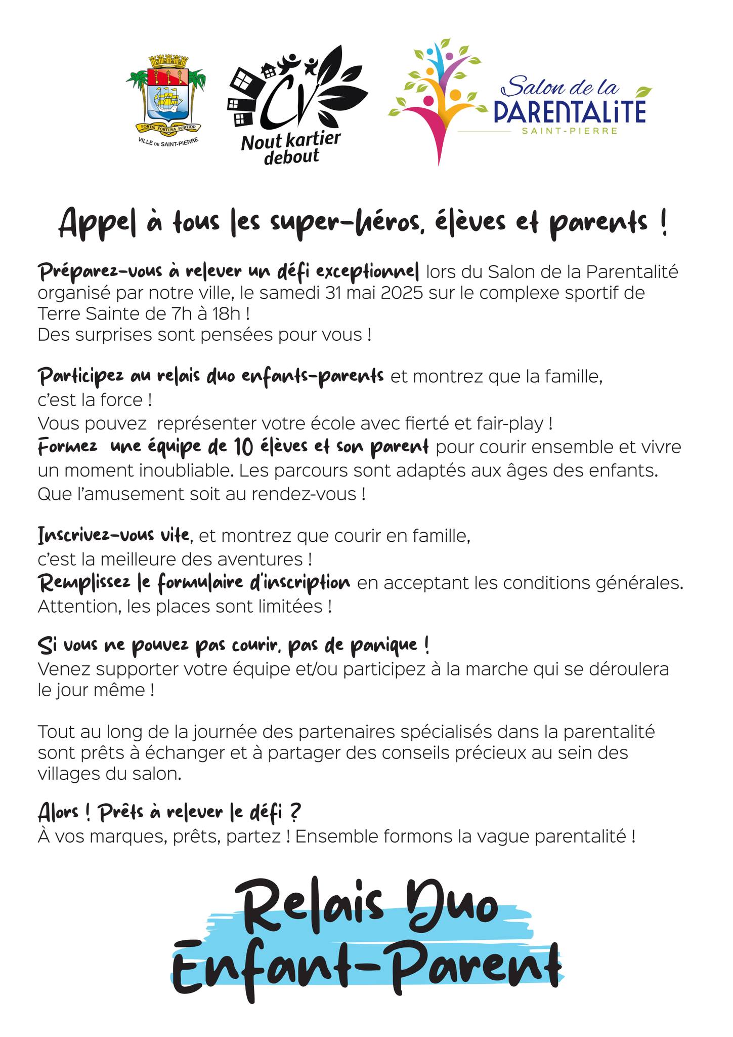 Relai duo enfant-parent