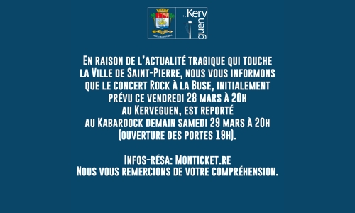 Concert reporté Rock à la buse