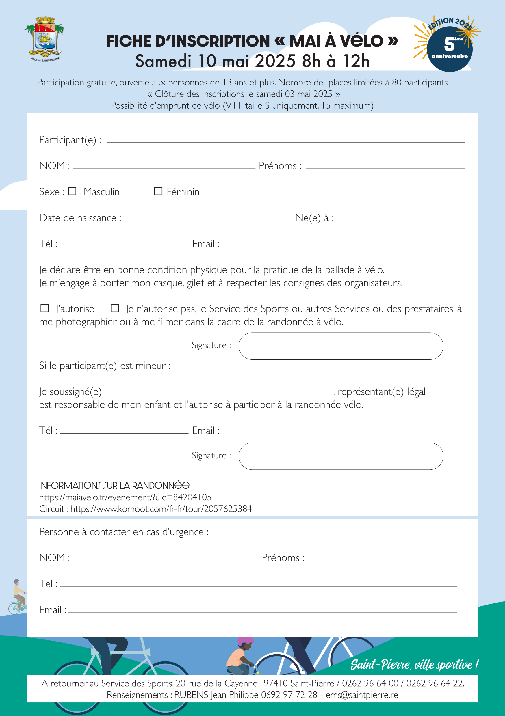 FICHE INSCRIPTION