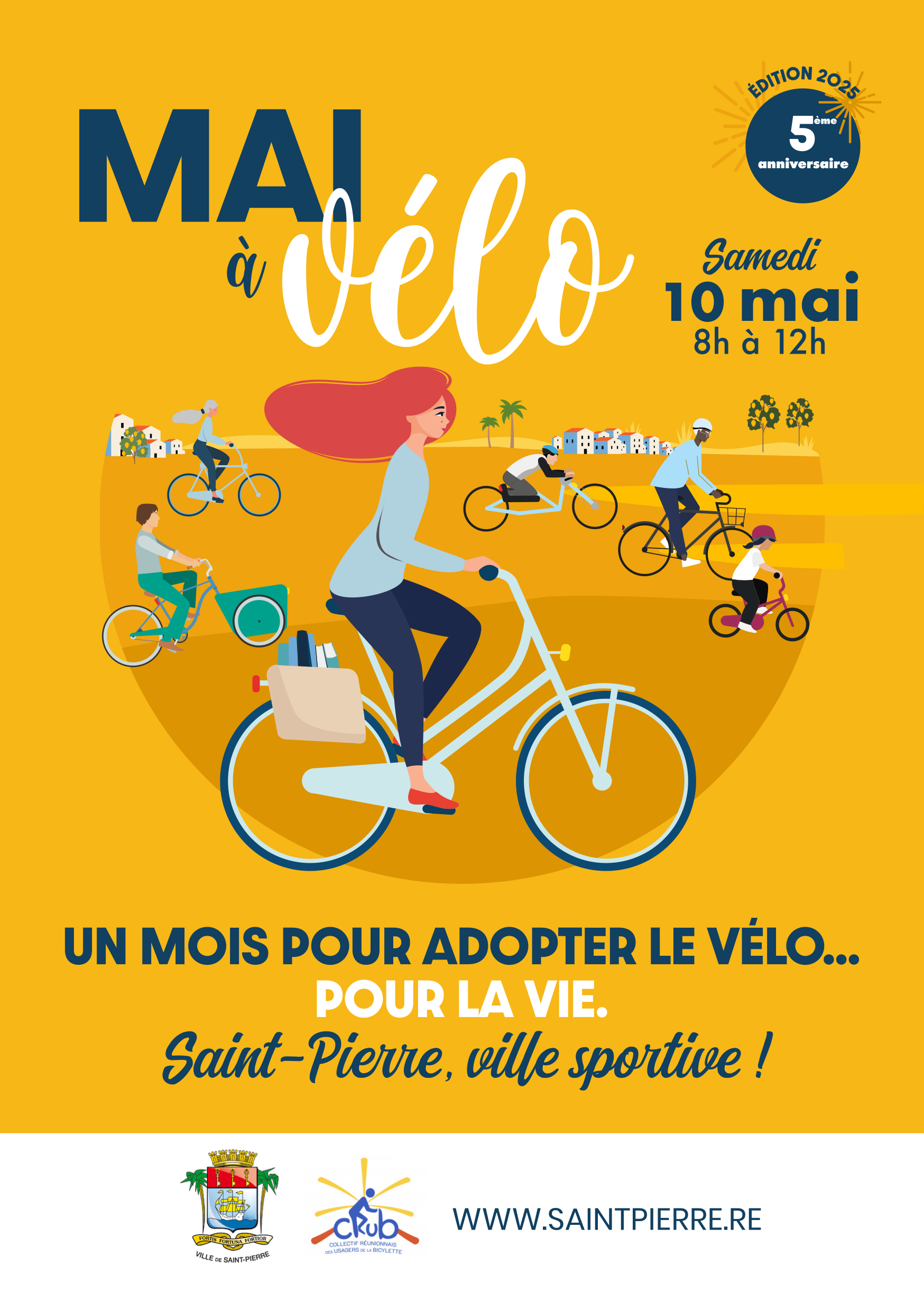 affiche mai à vélo