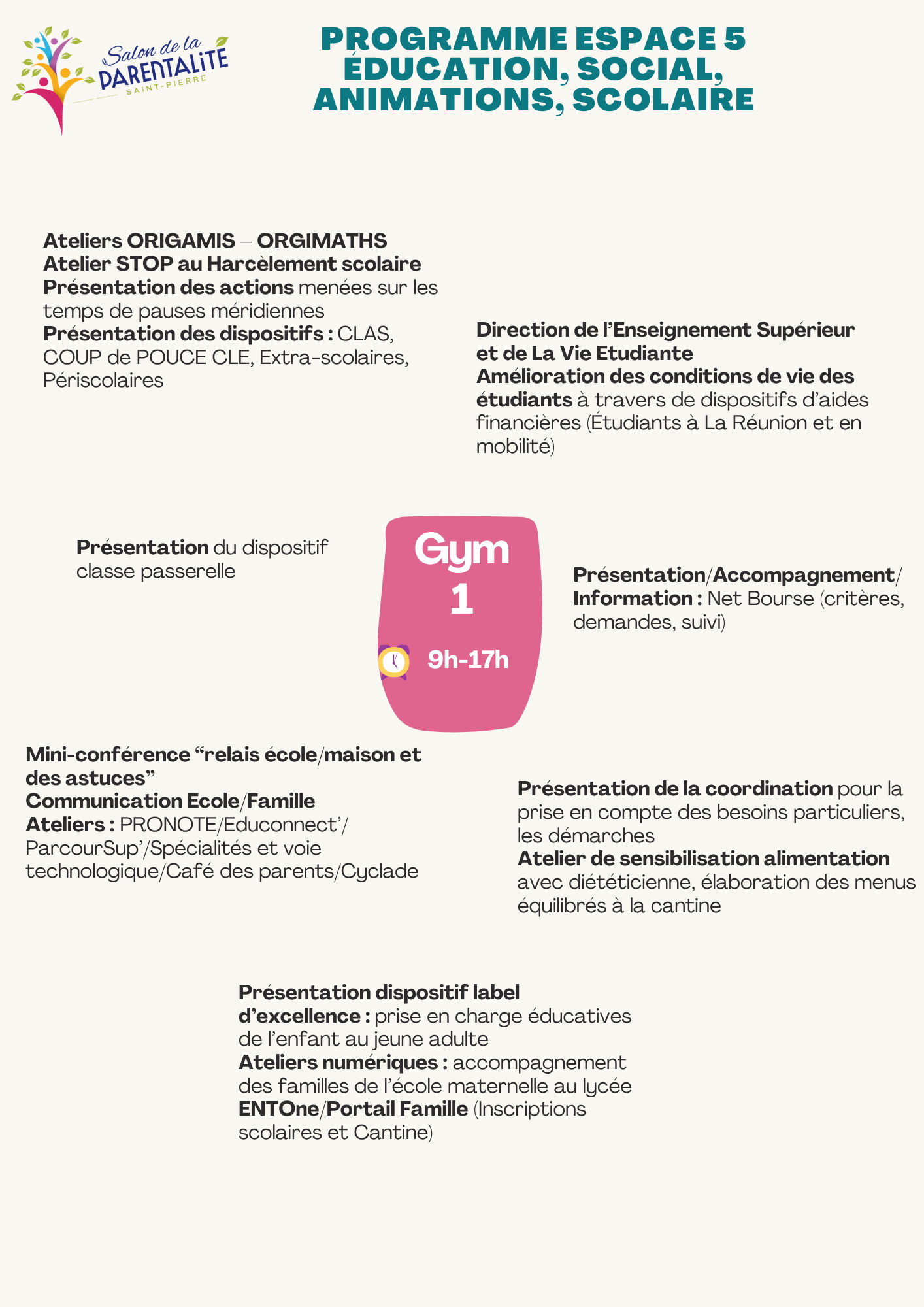 programme espace 5