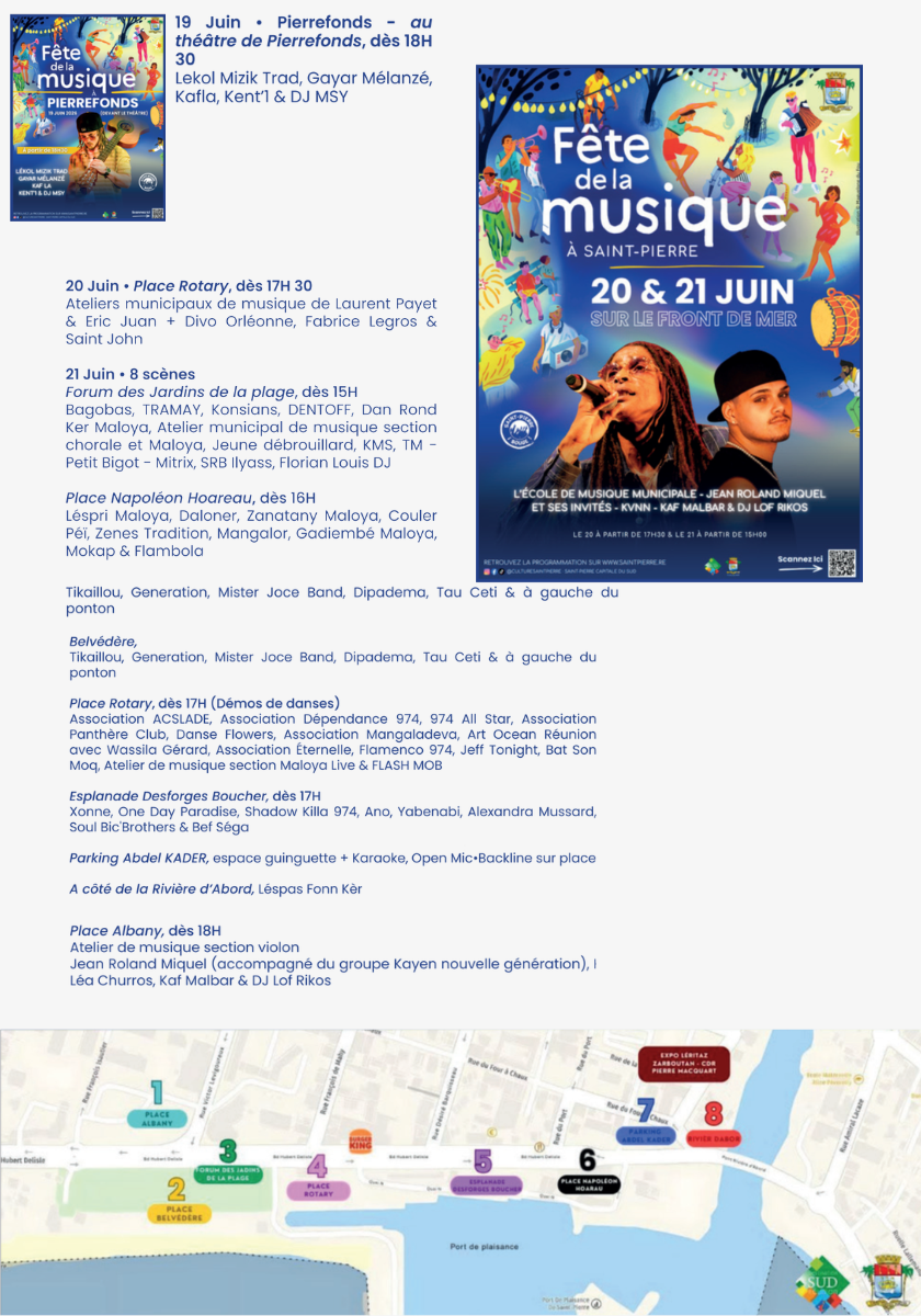 Fête de la musique 2026 - programmation