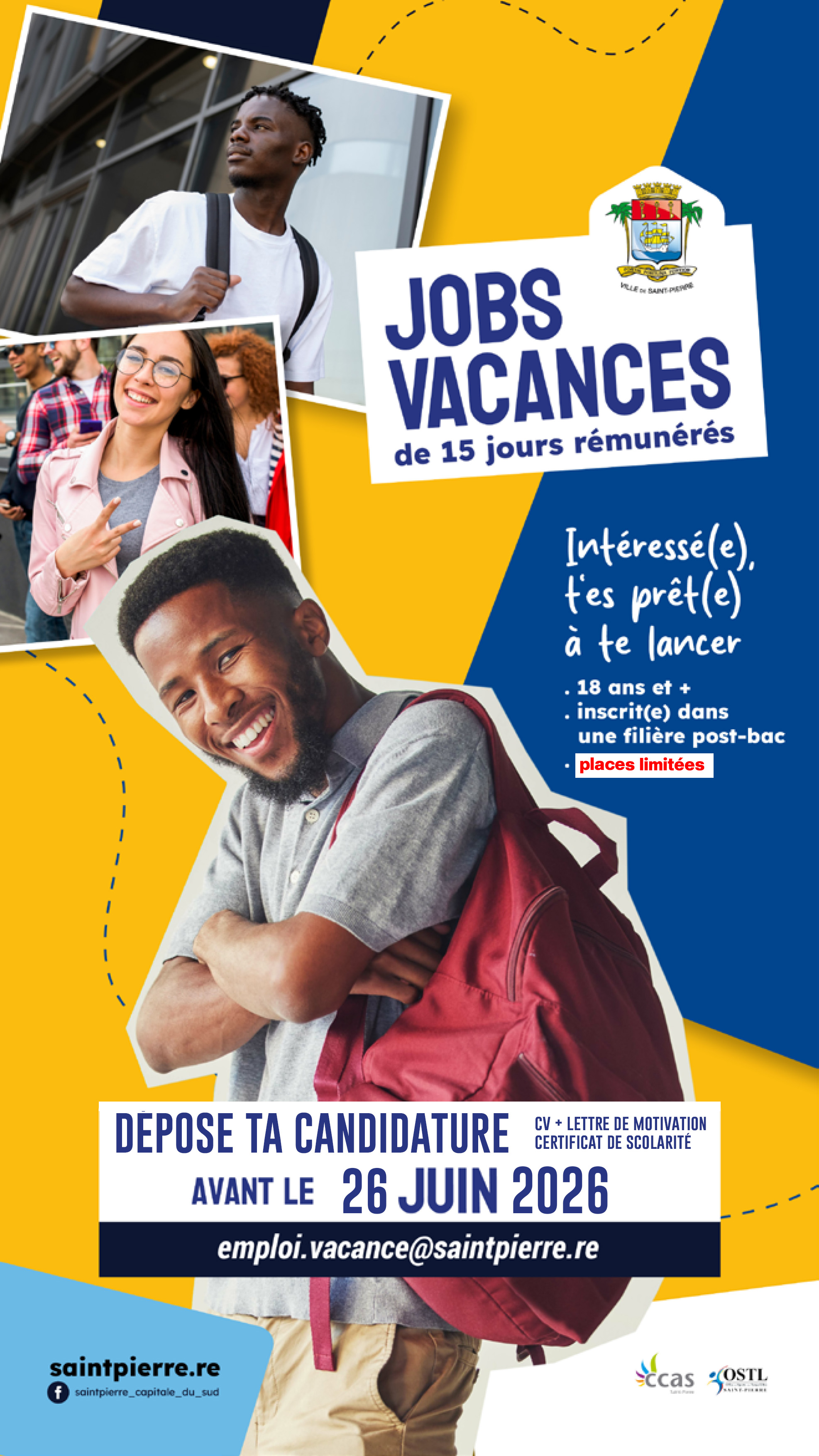 jobs vacances 2026