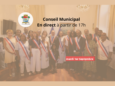 Conseil Municipal du 1er septembre 2026 en direct