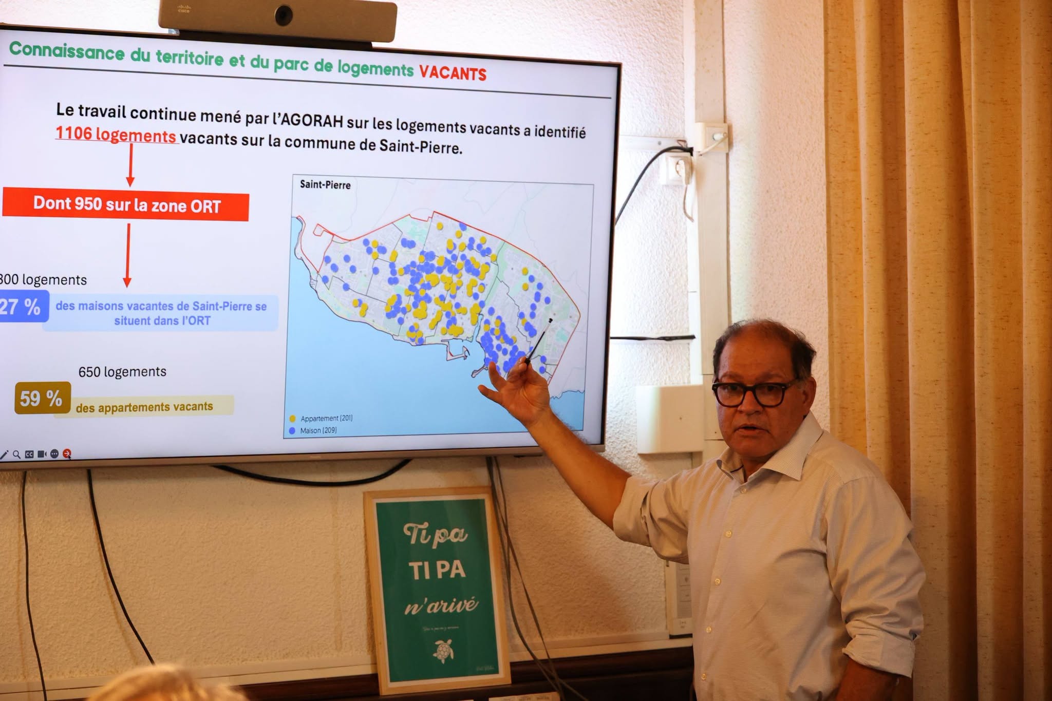 Réception de M. BATAILLER Directeur de la DEAL et l’équipe en charge de de la rénovation de l’habitat privé