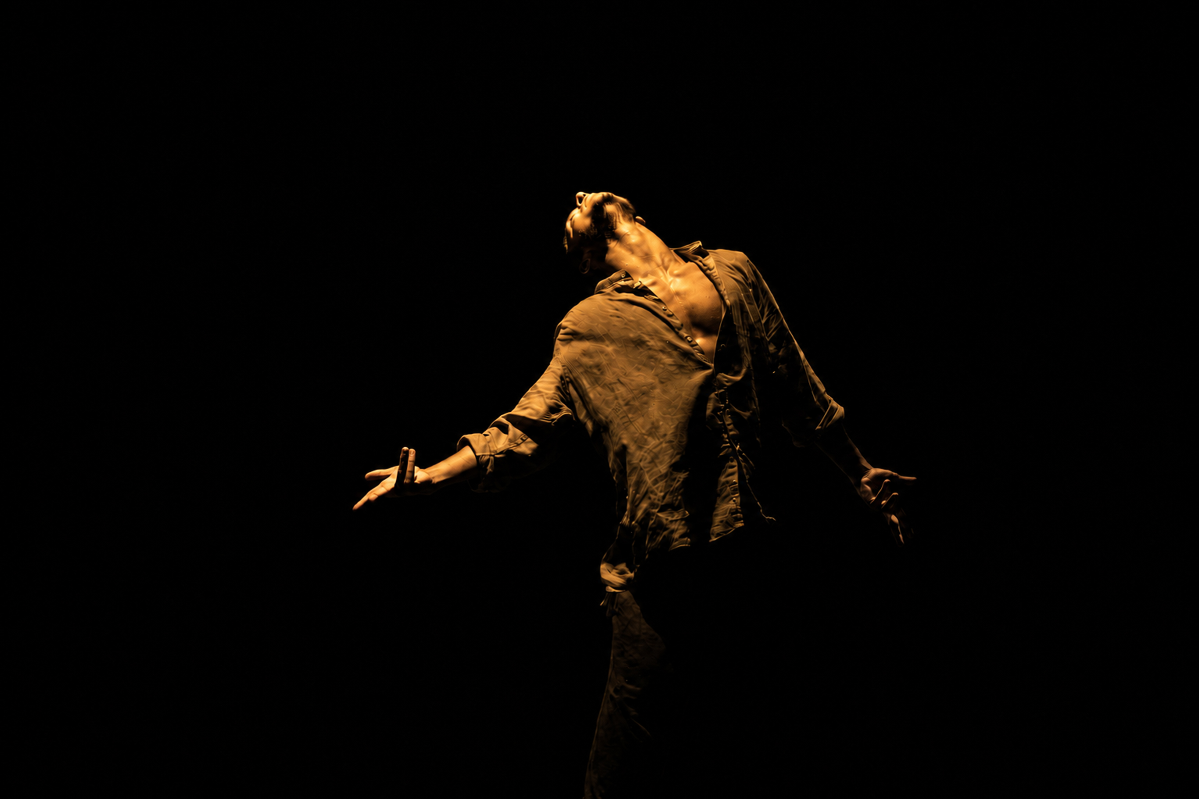 Le chorégraphe Didier Boutiana dans  le spectacle Le journal des voleurs pour le festival Souffle o.I. #7