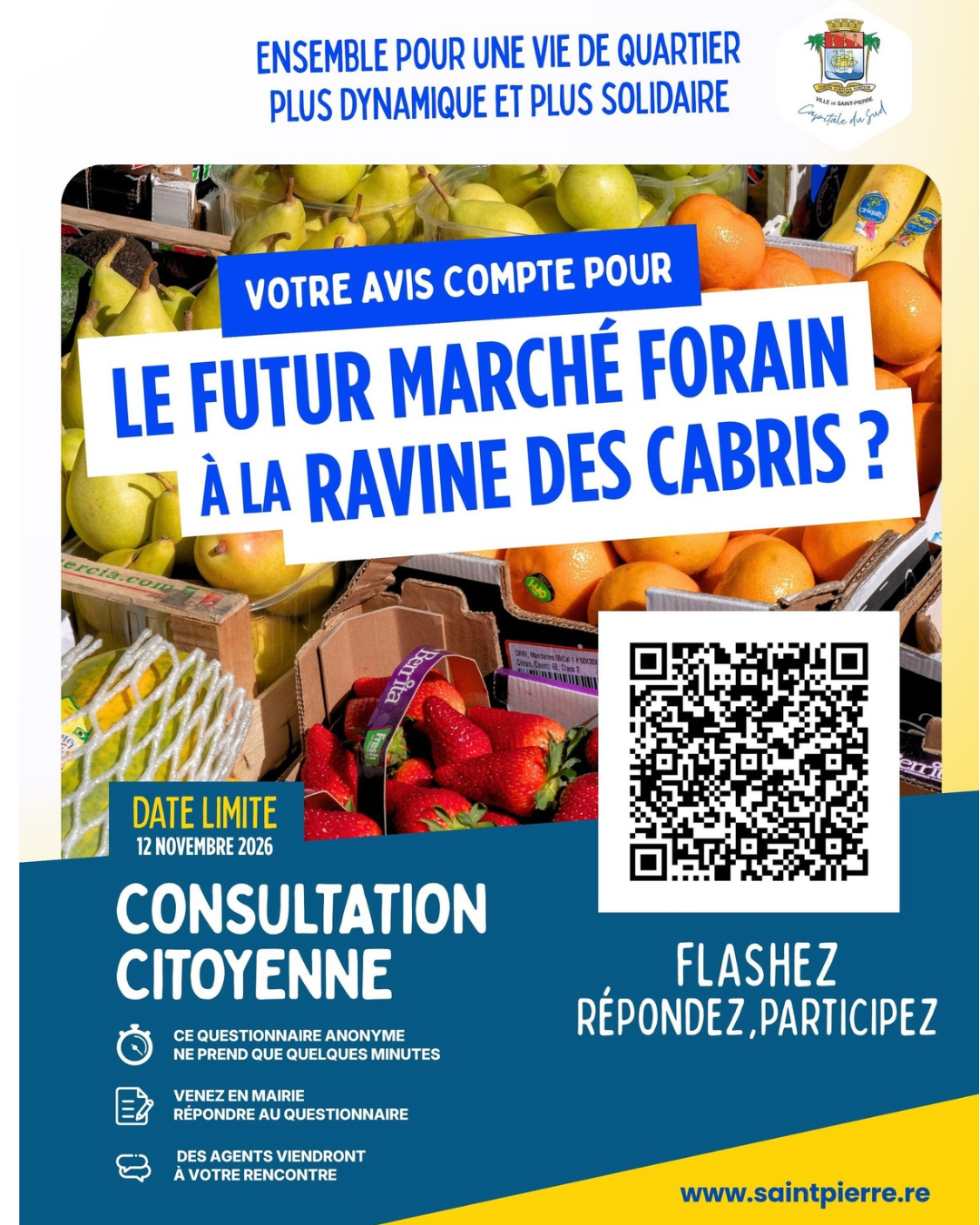 Consultation citoyenne pour le futur marché forain de la Ravine des Cabris