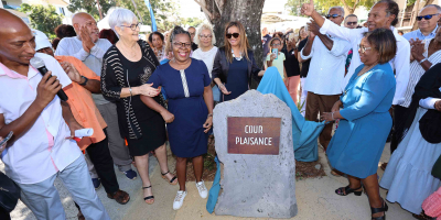 Inauguration de la nouvelle placette de Basse-Terre