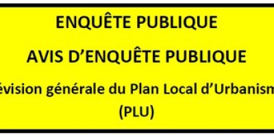 Avis d'enquête publique - Révision du PLU
