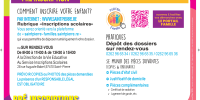 PRE-INSCRIPTIONS SCOLAIRES 2026-2027