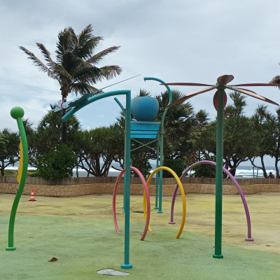 Jeux d'eau - Plage de Saint-Pierre