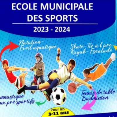 Inscriptions 2023/2024 pour l'Ecole Municipale des Sports