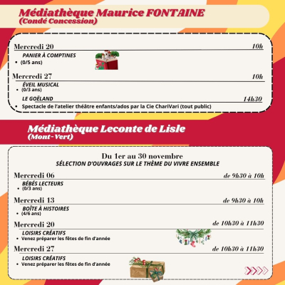 Programme Mediatheques 11 2024