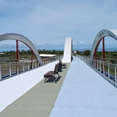 Ouverture de la passerelle piétons de Pierrefonds