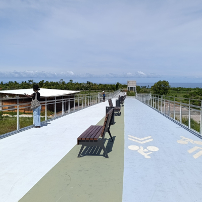 Ouverture de la passerelle piétons de Pierrefonds