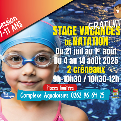 Stage Vacances de Natation 