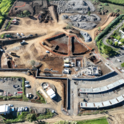Construction d'un cimetière paysager à la Ligne Paradis